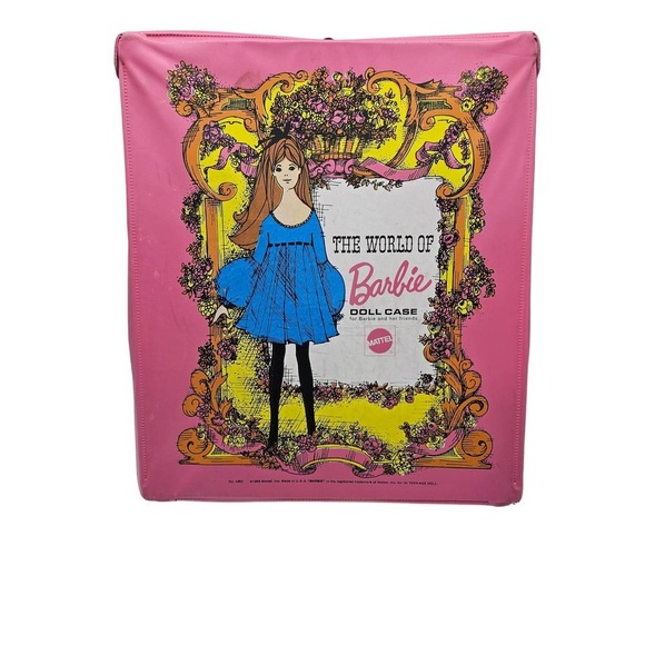 Vintage 1968‎ The World of Barbie Doll Case Mattel Made in USA No. 1002 - Picture 1 of 11